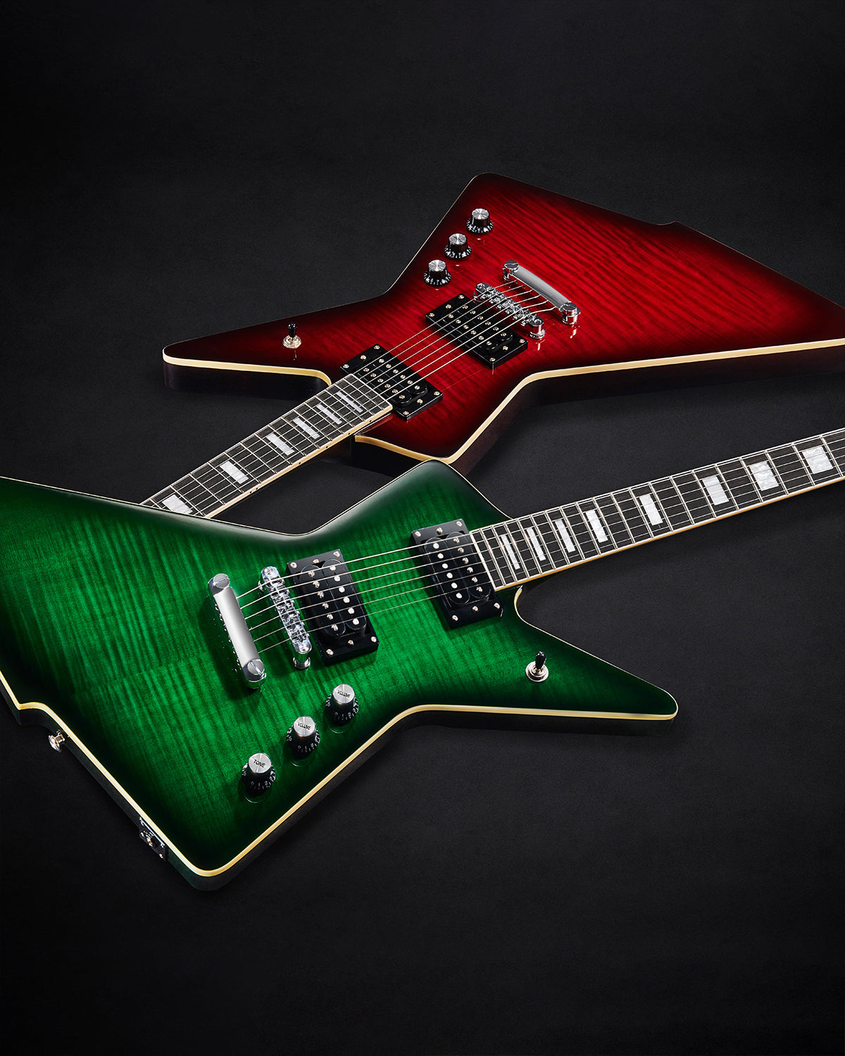 WestCreek Revenge Solid Body Electric Guitar, Heavy Metal Guitar, Right Handed, Alnico Humbucker Pickups, Rounded End Jumbo Frets, Bone nut, Rosewood Fretboard, Mahogany Body